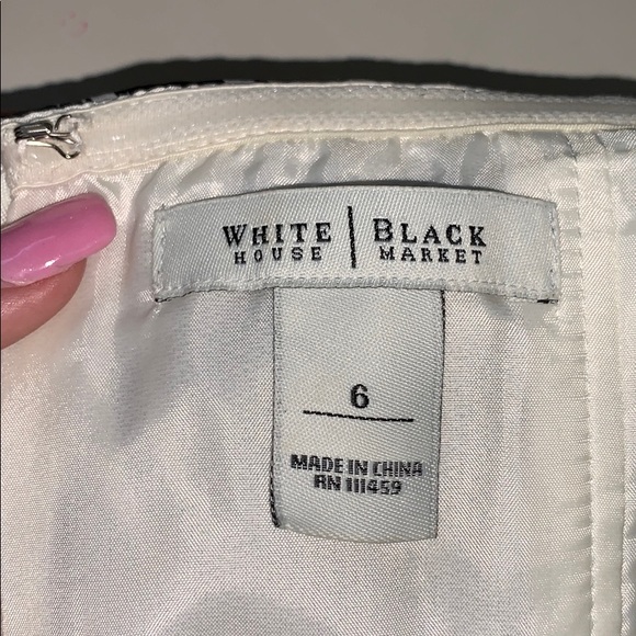 WHITE HOUSE BLACK MARKET STRAPLESS DRESS SIZE IN 6 - Picture 7 of 8